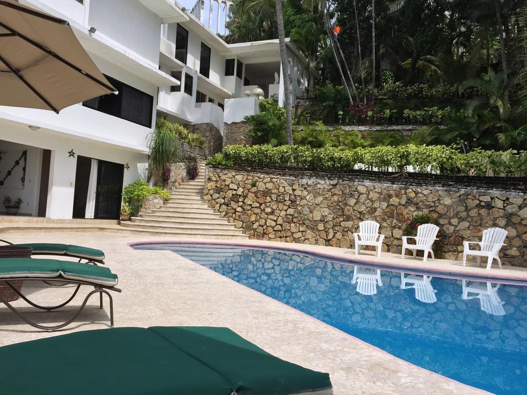 Villa Guitarron Gran Terraza Vista Espectacular 6 Huespedes Piscina Gigante Acapulco Exterior photo